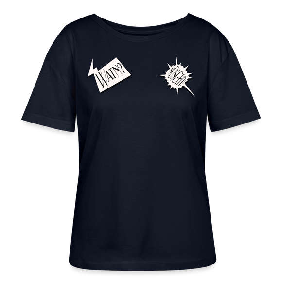 WATN? NÜSCHT!-Rundhals Frauen Bio-T-Shirt - Navy