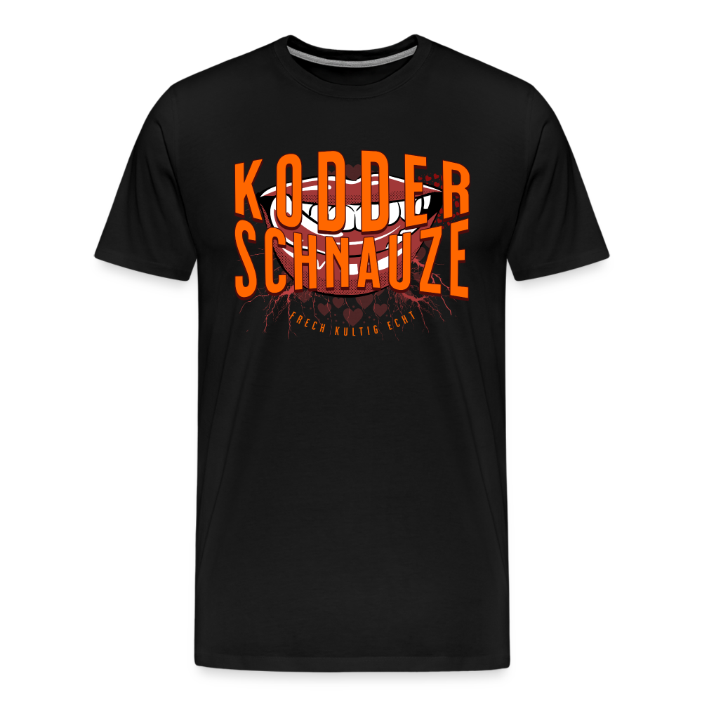 KODDERSCHNAUZE - Männer Premium T-Shirt - Schwarz