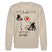 Beiges Sweatshirt mit zwei Teddybären, rotem Herz und dem Schriftzug „It’s never too late to be knorke – choose to be knorke“. Stylisches Berliner Statement-Design.