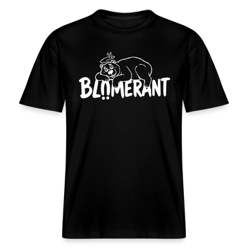BLÜMERANT-RELAXED FIT Unisex Organic T-Shirt mit echt Berliner Schnauze - Schwarz