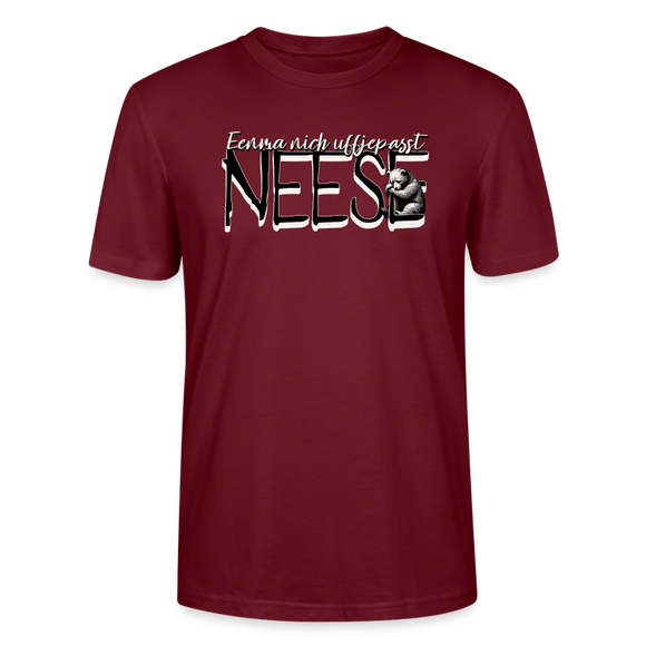 NEESE-Unisex Bio T-Shirt - Burgunderrot