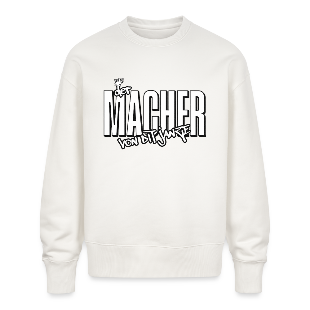 DER MACHER VON DIT JANZE - Unisex Oversize Bio Pullover - OFF WHITE