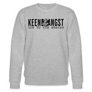 KEENE ANGST ICK TU SIE NÜSCHT-Unisex Bio-Sweatshirt - Grau meliert