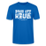 Berliner Spruch-PASS UFF KEULE-Unisex T-Shirt mit Berliner Schnauze - Pfauenblau