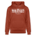 Berliner Spruch-NICH ANJESCHISSN-Unisex Bio-Hoodie mit Berliner Schnauze - Terrakotta