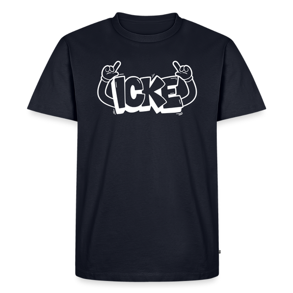 ICKE-Männer Premium T-Shirt mit Berliner Schnauze - Navy