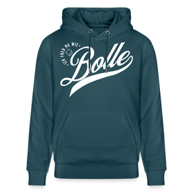 ICK FREU MA WIE BOLLE-Unisex Bio-Hoodie - Dunkles Petrol