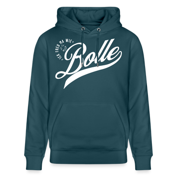 ICK FREU MA WIE BOLLE-Unisex Bio-Hoodie - Dunkles Petrol