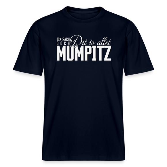 MUMPITZ-Relaxed Fit Unisex Bio-T-Shirt-dunkel - Navy