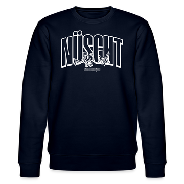NÜSCHT 2025-Unisex Bio-Sweatshirt mit Berliner Schnauze - Navy