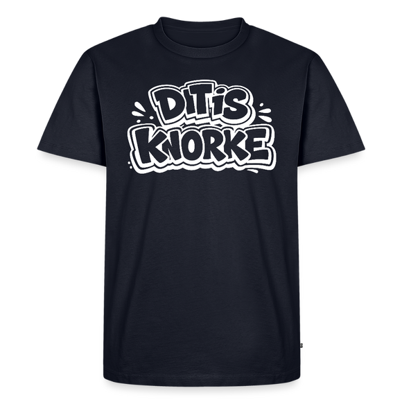 DIT IS KNORKE-Männer Premium BIO T-Shirt - Navy
