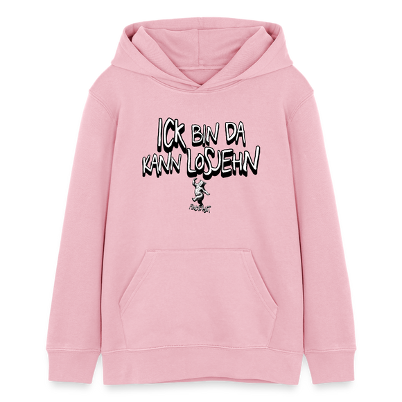 ICK BIN DA-Teenager Bio-Hoodie - Hellrosa
