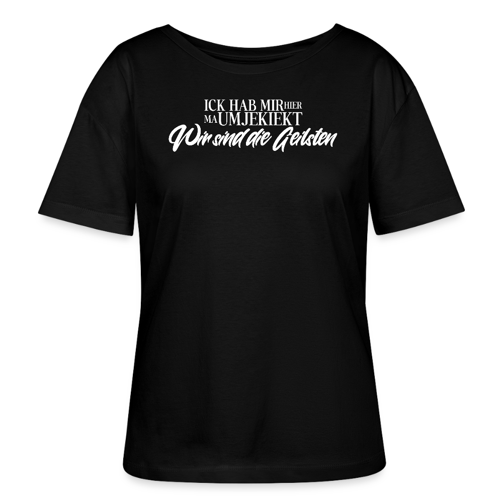 WIR SIND DIE GEILSTEN mit Berliner Schnauze-Rundhals Frauen Bio-T-Shirt - Schwarz