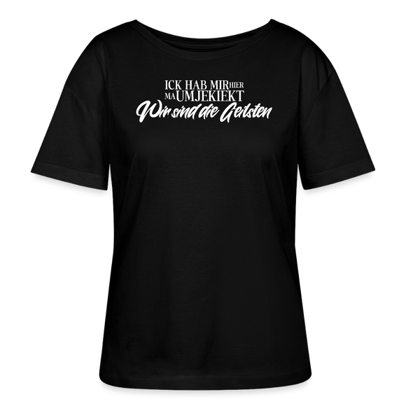 WIR SIND DIE GEILSTEN mit Berliner Schnauze-Rundhals Frauen Bio-T-Shirt - Schwarz