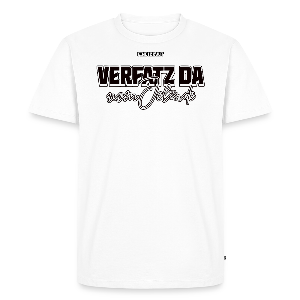 VERFATZ DA VOM JELÄNDE-Männer Premium BIO T-Shirt - Weiß