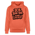 BIN DA, KANN LOSJEHN-Unisex Bio-Hoodie II-Berliner Spruch - Hellrot