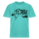 MACH 'N ABJANG- Berlin Shirt RELAXED FIT Unisex Organic T-Shirt - Poolblau