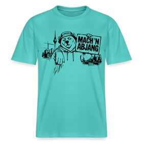MACH 'N ABJANG- Berlin Shirt RELAXED FIT Unisex Organic T-Shirt - Poolblau