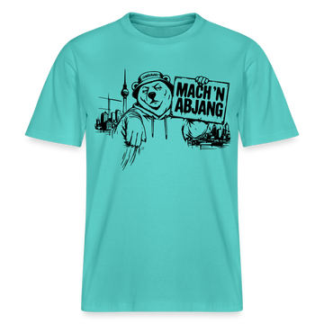 MACH 'N ABJANG- Berlin Shirt RELAXED FIT Unisex Organic T-Shirt - Poolblau