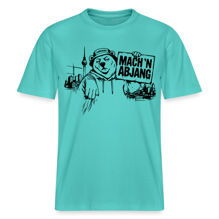 MACH 'N ABJANG- Berlin Shirt RELAXED FIT Unisex Organic T-Shirt - Poolblau
