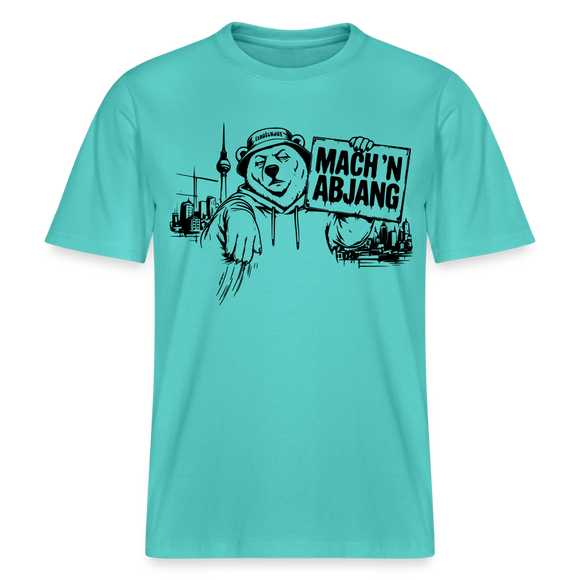 MACH 'N ABJANG- Berlin Shirt RELAXED FIT Unisex Organic T-Shirt - Poolblau