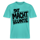 Berlin Shirt mit Berliner Schnauze- DIT MACHT URST LUNTE-RELAXED FIT Unisex Bio T-Shirt - Poolblau