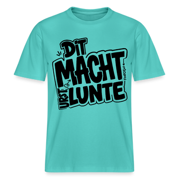 Berlin Shirt mit Berliner Schnauze- DIT MACHT URST LUNTE-RELAXED FIT Unisex Bio T-Shirt - Poolblau