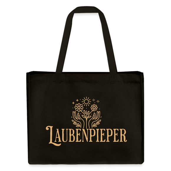 LAUBENPIEPER-recycelter Shopping Bag - Schwarz