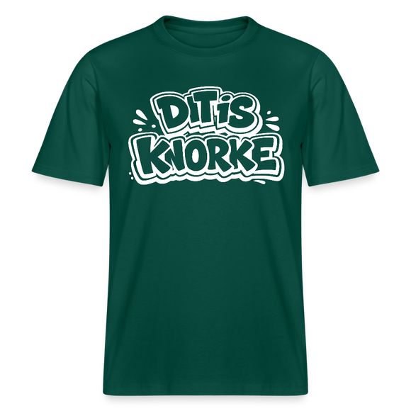 DIT IS KNORKE-RELAXED FIT Unisex bio T-Shirt - Forest