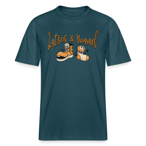 LATSCH UND BOMMEL - Relaxed Fit Unisex Bio-T-Shirt - Dunkles Petrol