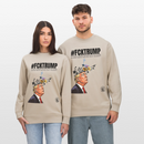 #FCKTRUMP-Unisex Bio-Sweatshirt - Beige