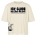 ICK GLOOB MIR LAUST DER AFFE-Frauen Boxy Bio-T-Shirt - Weißgrau