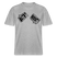 WATN? NÜSCHT!-Relaxed Fit Unisex Bio-T-Shirt - Grau meliert