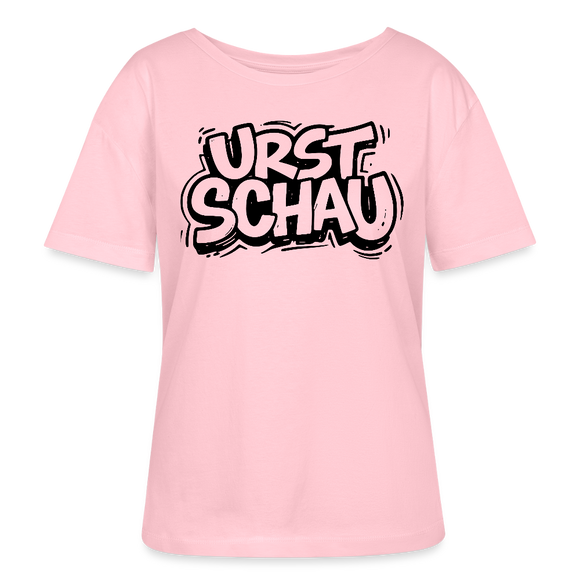 Ostalgie -Rundhals Frauen Bio-T-Shirt-URST SCHAU - Hellrosa