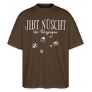 Weihnachten in Berlin-JIBT NÜSCHT - Unisex Oversize Bio-T-Shirt - Dunkelbraun