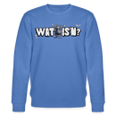 WAT IS'N?-Unisex Bio-Sweatshirt - Blau