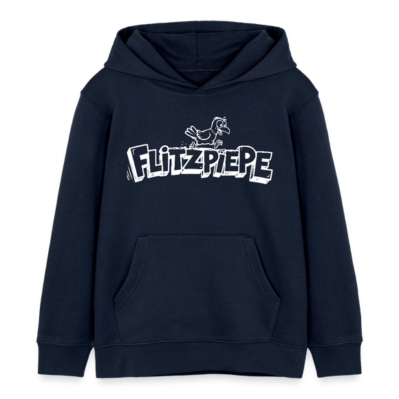 FLITZPIEPE-Kinder Bio-Hoodie 2026 - Navy