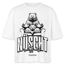 BERLIN SHIRT mit Schnauze-NÜSCHT2025-Frauen Boxy Bio-T-Shirt - Weiß