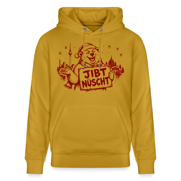 Berlin Weihnachts-Souvenir 2026- JIBT NÜSCHT-Unisex Bio-Hoodie - Ocker