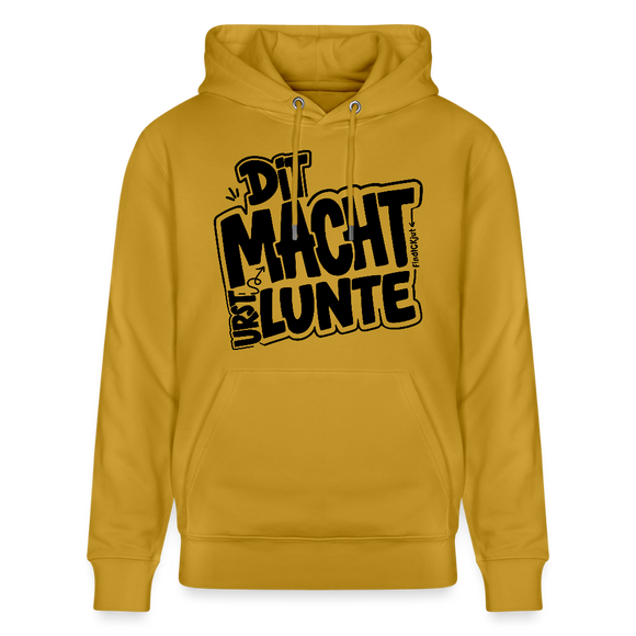 DIT MACHT URST LUNTE-Unisex Bio-Hoodie mit Berliner Schnauze - Ocker
