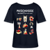 Berlin Shirt-MESCHUGGE-Rundhals Frauen Bio-T-Shirt - Navy