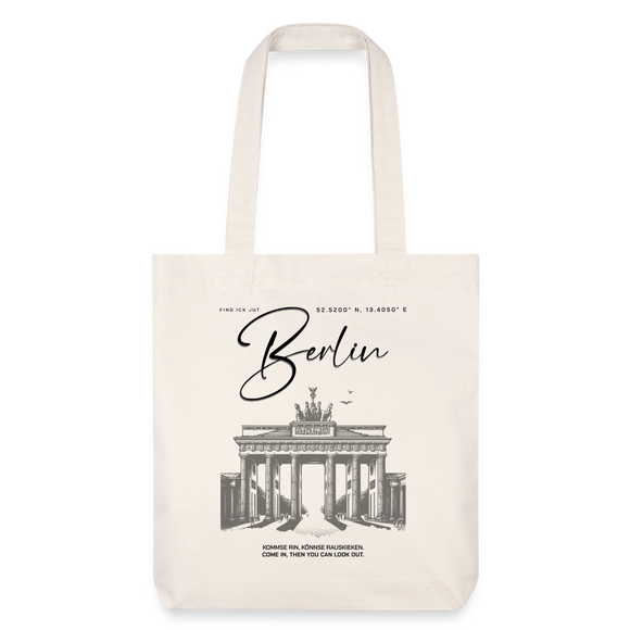 BERLIN-recycelter Heavyweight Stoffbeutel - Naturweiß