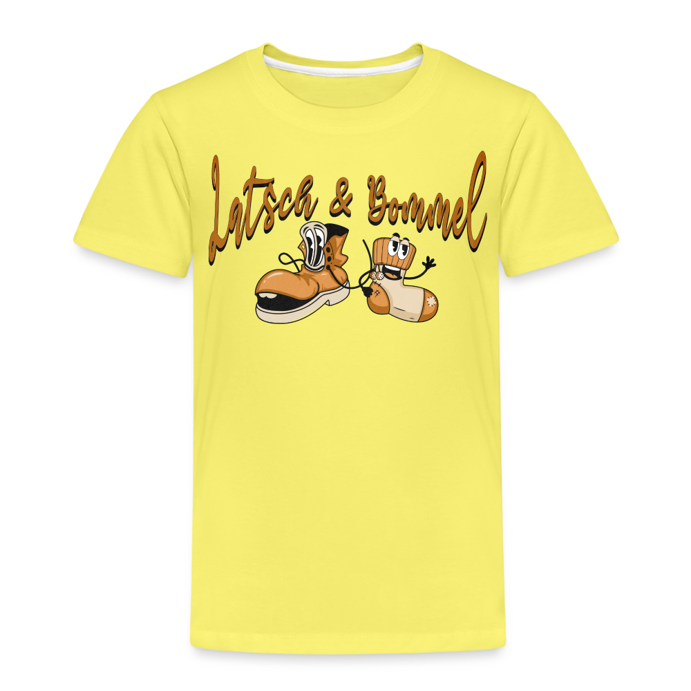 LATSCH UND BOMMEL - Kinder Premium T-Shirt - Gelb