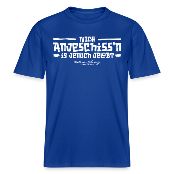 Berliner Spuch-Berliner Lob-NICH ANJESCHISSN-RELAXED FIT Unisex Organic T-Shirt - Dunkelblau