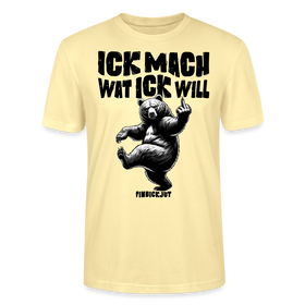 ICK MACH WAT ICK WILL-Unisex T-Shirt BIO III - Creme