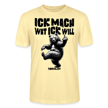 ICK MACH WAT ICK WILL-Unisex T-Shirt BIO III - Creme