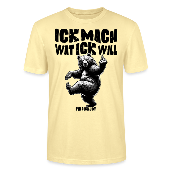 ICK MACH WAT ICK WILL-Unisex T-Shirt BIO III - Creme