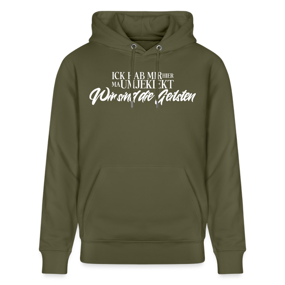 Wir sind die Geilsten-Unisex Bio-Hoodie II - Khaki Grün