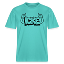 ICKE- RELAXED FIT Unisex Organic T-Shirt mit Berliner Schnauze - Poolblau