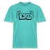 ICKE- RELAXED FIT Unisex Organic T-Shirt mit Berliner Schnauze - Poolblau